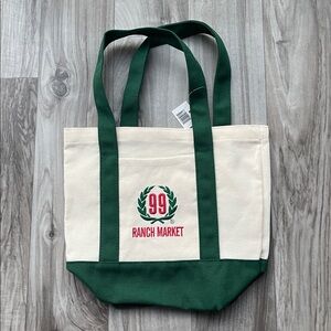 99 Ranch Green and Cream Tote Bag